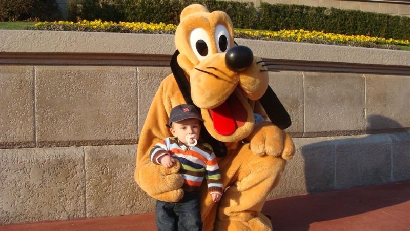Trey & Pluto at Disney